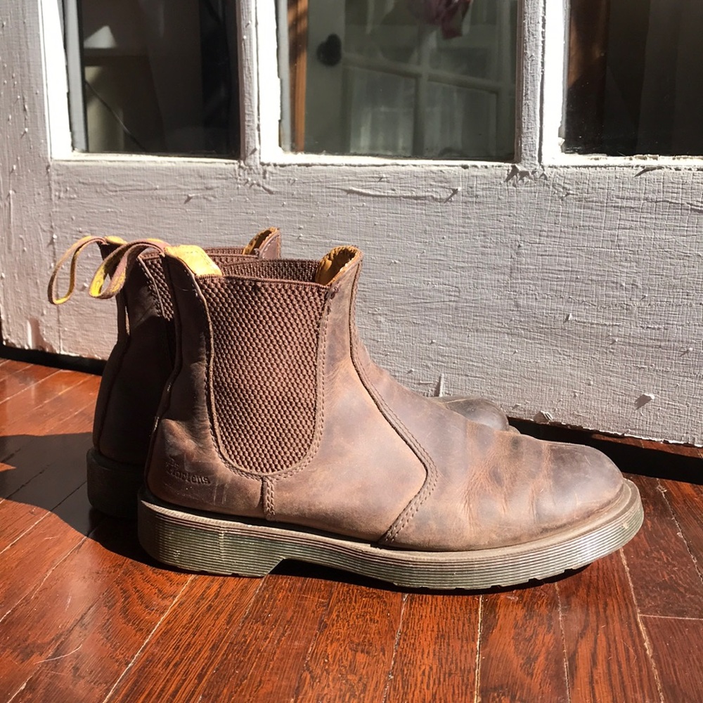 Leather Dr. Marten ankle boots